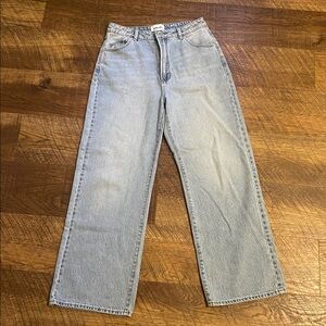 ROLLA’S Heidi High Rise Loose Straight Front Seam Sz 29 G’day Mate